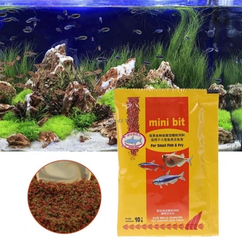Akvariumas Mažas, Žuvų Maisto Bettas Tropinės Žuvytės Sveikos Pašarų Atsargas
