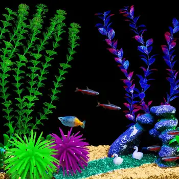 Akvariumas Silikono Modeliavimas Dirbtinio Žuvų Bakas Netikrą Koralų Augalų Povandeninį Vandens Jūros Anemone Ornamentas, Papuošimas Priedų