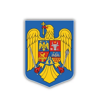 Aliauto Kūrybos Automobilių Lipdukas Rumunija herbas Auto Dekoras PVC Lipdukas Padengti Įbrėžimų 