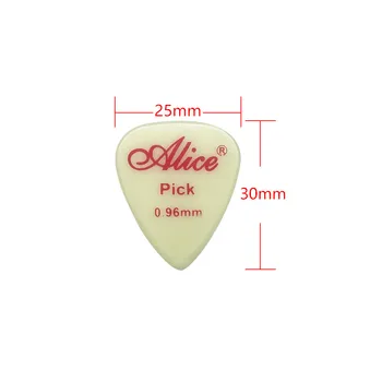 Alice Šviesos Gitara Kirtikliai Liuminescencinės Akustinių Elektros 0.58 - 1,5 mm Švyti tamsoje - 6 vienetų pakuotės