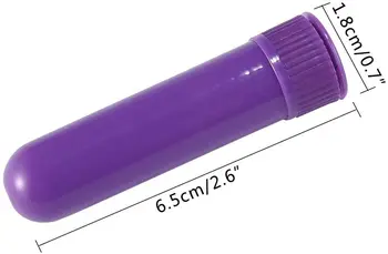 Aliuminio/PP Nosies Inhaliatorių Tuščią BPA FREE Inhaliatorių Atveju eterinio Aliejaus Aromaterapija inhaliatoriai Lazdos su Medvilnės Dagtis