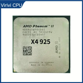 AMD Phenom II X4 925 95W 2.8 GHz Quad-Core CPU Procesorius HDX925WFK4DGI/HDX925WFK4DGM Socket AM3