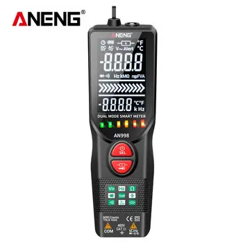 ANENG AN998 Automatinis Skaitmeninis 6000 Skaičiuoja Profesinės Multimetras elektrinės sienų Auto Svyruoja AC/DC Voltmeter Temp Ohm Hz Detektorius Įrankis