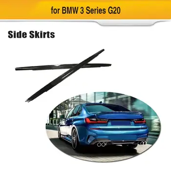 Anglies Ieškoti Automobilių Kėbulo Rinkinys slenksciai BMW 3 Serijos G20 G28 M Sportas 2019 2020 ABS Gloss Black Durų slenksciai Plėtiniai Lūpų