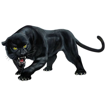 Animacinių filmų 3D Automobilių Lipdukai Gyvūnų Black Panther Riaumojimas Bamperis Motociklo Šalmas Decal Vinilo Padengti Įbrėžimams atsparus Vandeniui PVC