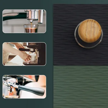 Anti-slydimo Kavos Suklastoti Kilimėlis Espresso Trinkelėmis Kavos Plūkimo Turėtojas Gumos Kampe Trinkelėmis Silikono Coffeeware Plūkimo Kilimėlis