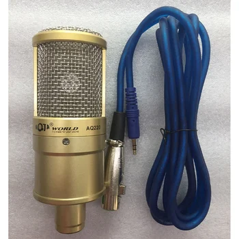 AQTA PASAULIO AQ-220 Kondensatoriaus Mikrofonas, Inkaro K Dainą Šaukti Kviečių Įrašymas Mikrofonas