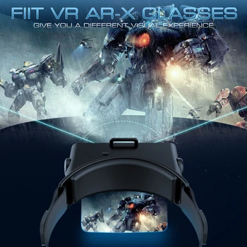 AR Akiniai 3D VR Ausines Virtualios Realybės 3D Akinius, Kartoniniai VR Ausines 4.7-6.3 colio Telefono VR AR-X Šalmas 2021