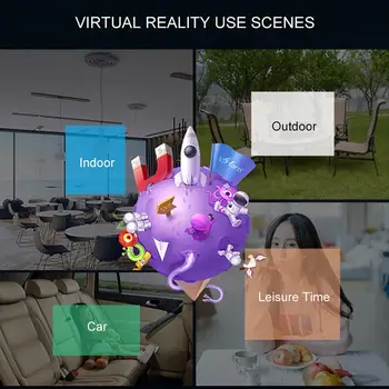 AR Akiniai 3D VR Ausines Virtualios Realybės 3D Akinius, Kartoniniai VR Ausines 4.7-6.3 colio Telefono VR AR-X Šalmas 2021
