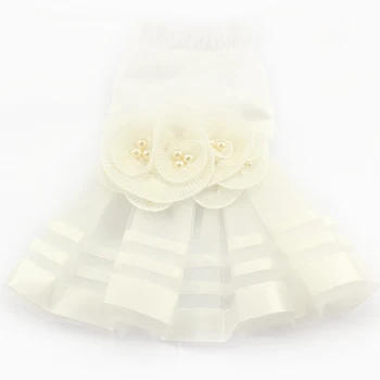 Armi parduotuvėje Pearl Gėlių Puošmena Šuo Suknelė Vestuvių Suknelės Šunims 6073008 Pet Sijonas Kostiumas Prekių XS, S, M, L, XL
