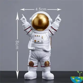 Astronautas Apdailos Kūrybos Namų Mielas Darbalaukio Ornamentu Pergalės/Meditacija/Kicking Astronautas Namų Biuro Dekoras Vaikų Dovanų