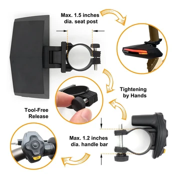 Atsparus vandeniui 85 Liumenų Dviratį Uodegos Šviesos USB Įkrovimo dviračio šviesos Dviračių Nuotolinio Ruožtu lėmė Dviračių Galinis Žibintas lazerio Signalas