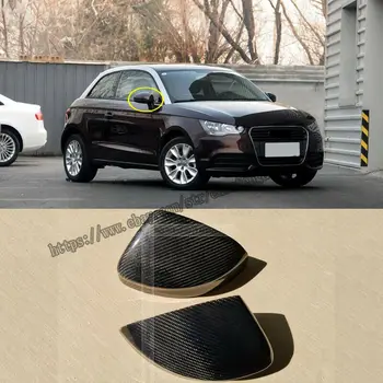 Audi A1 2011-2018 Nekilnojamojo anglies pluošto Pusės galinio vaizdo Veidrodis Padengti Apdaila 2vnt