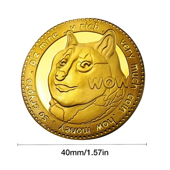 Aukso Dogecoin Monetos Progines Monetas Mielas Šuo Modelis Šuo Suvenyrų Monetos Mielas Šuo Modelis Šuo Suvenyrų Kolekcija Dovanos