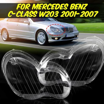 Automobilių Žibintų Padengti Mercedes Benz C-Class 2001 2002 2003 2004 2005 2006 2007 W203 Žibinto Korpuso Lęšiai, Automobilių Reikmenys