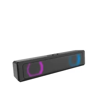 Aux-3,5 mm USB Laidinio Garsiakalbis Kompiuterio Garso Juostą Nešiojamų RGB Stereo Bass 