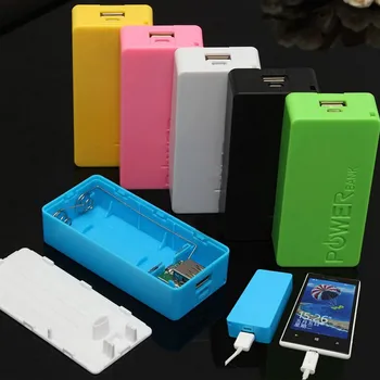 Baterijos Laikymo Dėžutė 5600mAh 2X 18650 Baterija USB Įkroviklis Atveju iPhone Sumsang Nešiojamų Aukštos Kokybės 