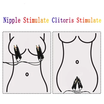 BDSM Elektros Smūgio Įmova Gnybtus grindų lūpos Įrašą E-Stim Klitorio Stimuliatorius Sekso Žaidimą, Krūties Masažo Flirtuoti Sekso Žaislas Moterų Masturbator