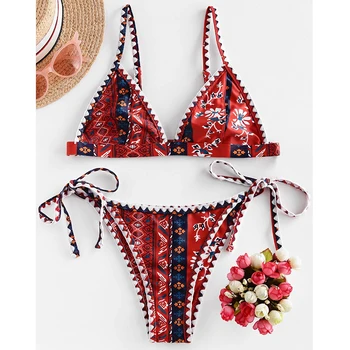 Be-X Seksualus micro bikini Print swimsuit moterys Trikampis maudymosi kostiumėliai, moterų Brazilijos string maudymosi kostiumą plaukimo kostiumas 2021 Gėlių