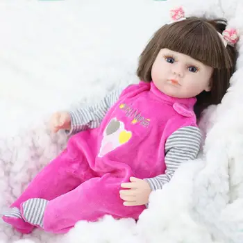 Bebe Lėlės 42cm Modeliavimas Kūdikis Reborn Lėles Minkšto Silikono Atgimsta Bamblys Žaislai Mergaitėms, Vaiko Gimtadienio, Kalėdų Dovanos