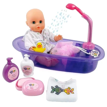 Beby Vonia Žaisti Lėlės, Žaislai Nustatyti Kūdikio Vonioje Paly Žaislai Vaikams Švietimo Bathtime Žaisti Lėlių Žaislų Rinkinys, Kalėdų, Gimtadienio Dovana