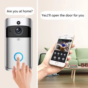 Bevielį durų skambutį WiFi smart video doorbell HD smart stebėjimo kamerą doorbell, su realaus laiko signalą naktinio matymo