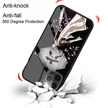 Bleach Anime Kurosaki Ichigo Stiklo Telefono dėklas skirtas iPhone 11 12 Pro XR X 7 8 XS Max 6 6S Plus SE 2020 Padengti Shell Coque 