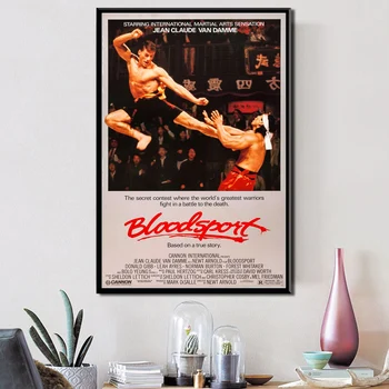Bloodsport 1988 M. Derliaus Filmą Jean-Claude Kungfu Kino Plakatų Ir Grafikos Meno Tapybos Sienos Nuotraukas Kambarį Namų Dekoro