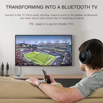 Bluetooth 5.0 Imtuvas Siųstuvas Pora 2) Ausinės Stereo Muzikos TV PC Automobilių Garso Belaidžio ryšio Adapteris RCA 3.5 mm Aux Lizdas su Mic