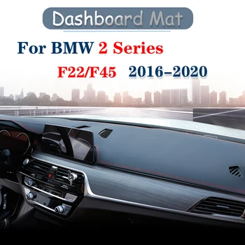 BMW 2 Serija F22 F45 Gran Coupe Active Tourer Anti-Slip Anti-UV prietaisų Skydelio Kilimėlis Padengti Trinkelėmis Dashmat Kilimų Priedai 218i 220i