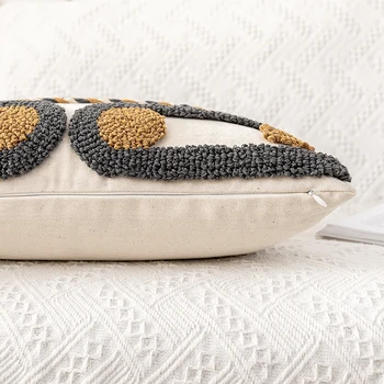 Boho Stiliaus Pagalvėlė Padengti 45x45cm/30x50cm Medvilnė, pagalvė padengti Kavos Linijos Kuoduotoji Namų apdailos Netural Kambarį Miegamasis