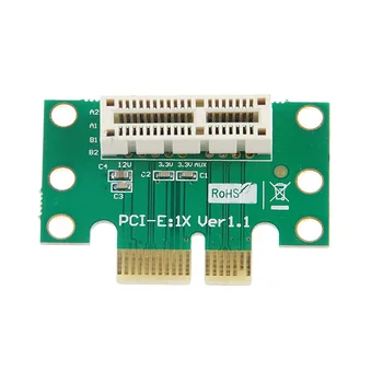 BTBcoin PCI-E PCI Express X1 Adapteris Riser Card PCI-E PCIE X1 kad X1 Lizdą, Konvertuoti Kortelės 90 Laipsnio 1U Serverio Važiuoklės Didmeninės