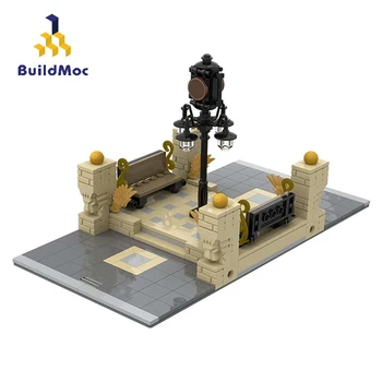 BuildMoc Miesto Architektūra Modulinės Viduryje Laikrodžio Aikštėje Blokai SS Miesto Street View 