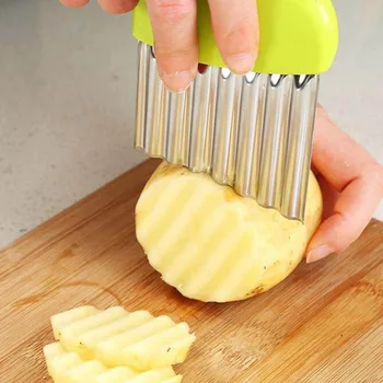 Bulvių peilis peilis morkos virtuvės reikmenys Daržovių cutter smulkių daiktų įrankiai chopper Fri, Suprato, prancūzijos dalykėlių banga