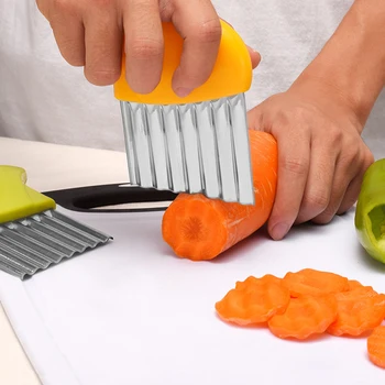 Bulvių peilis peilis morkos virtuvės reikmenys Daržovių cutter smulkių daiktų įrankiai chopper Fri, Suprato, prancūzijos dalykėlių banga