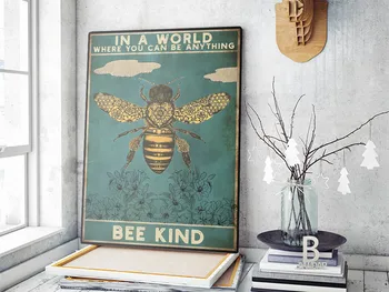 Bumble Bee Akvarelė Spausdinti Vabzdžių Pobūdis Troba Sienos Paveiksl Entomologijoje Meno Plakatas Vaikų Kambario Sienų Apdaila