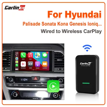 Carlinkit 3.0 Bevielio ryšio Carplay Adapteris Hyundai Azera Veloster Tucson Ioniq Elantra Kona Akcentas Nexo Palisadas Vieta Sonata Fe