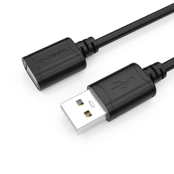 CHOSEAL USB 2.0 Extension Cable Extender Laido Vyrų ir Moterų ilgintuvas USB Kabelis Extender Telefono USB 