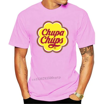 Chupa Chups T-Shirt Retro 1980 Saldainiai Unikalaus prekinių Ženklų Medvilnės Grafinis Tee Homme Individualų Tee Marškinėliai