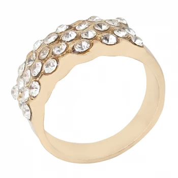 Dalyvavimas Vestuvių Žiedas Mados Populiarus Aukso Spalvos Cirkonio Moterų Žiedas Šalis, Žavesio Priedai Meilužio Dovana