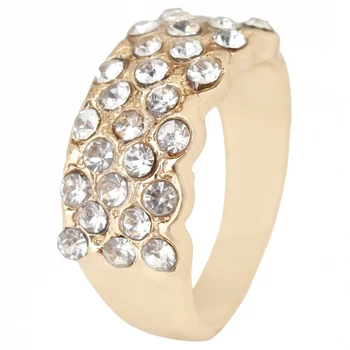 Dalyvavimas Vestuvių Žiedas Mados Populiarus Aukso Spalvos Cirkonio Moterų Žiedas Šalis, Žavesio Priedai Meilužio Dovana
