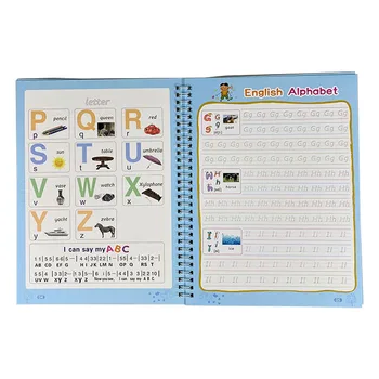Daugkartinio naudojimo Rašyti Pasta Kaligrafija Groove Copybook Vaikams Žodį Vaikų Magija Knygos anglų Calligraphic Laišką Praktikos Žaislas