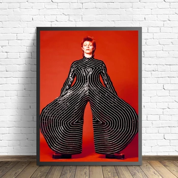 David Bowie Legendinio Pop Muzikos Dainininkė Labai Star Meno Tapybos Drobės Istorinės Fotografijos Plakatas Namų Dekoro quadro cuadros