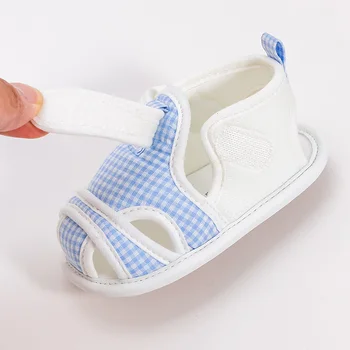 DB16572 Dave Bella vasaros kūdikių berniukų mados pledas kratinys pirmą vaikštynės naujas gimęs batai