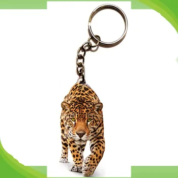 Derliaus Akrilo Leopard Keyrings AS Gyvūnų 1pcs/daug paketų prižiūrėtojų raktinę Dovana Vyrams Key Chain Meilės Big Cat Pet Mielas Naujų Plieno keychain Raktų Žiedas