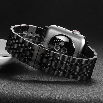 Dirželis Apple Watch Band 44mm 40mm Iwatch Juosta 42mm/38mm Nerūdijančio Plieno Apyrankė Watchband 