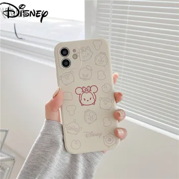 Disney Mickey Minnie Animaciją IPhone12mini Mobilųjį Telefoną Atveju IPhone11promax/7/8p/xr/xsmax Mobiliojo Telefono Dangtelį