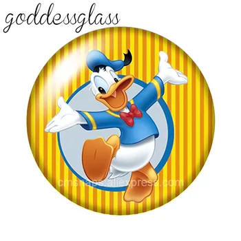 Disney Mielas Donaldas Fauntleroy Antis Daisy 10vnt Turas foto stiklas 18mm snap mygtukų 18mm snap apyrankės papuošalai didmeninė