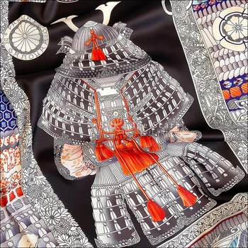 Dizaineris Satino Šalikai 90*90 cm Rankinio Valcavimo Šalikas bandana Foulard Femme Soie De Marque De Luxe kaklo Šilko Skara Viršų