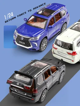 Dovanos Vaikams Lexus LX570 Prabangus VISUREIGIS Kolekcijos Modeliu 1:24 Lydinio Automobilių CheZhi Modeliavimas Išskirtinį Diecasts Žaislinės Transporto priemonės